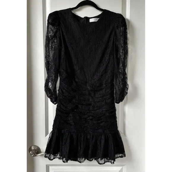 Astr | Dresses | Astr The Label Womens Black Cocktail Party Knee Length Lace  Dress Size M | Poshmark
